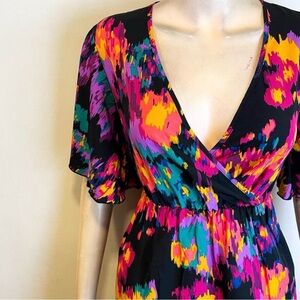 Vibrant Floral Midi Dress